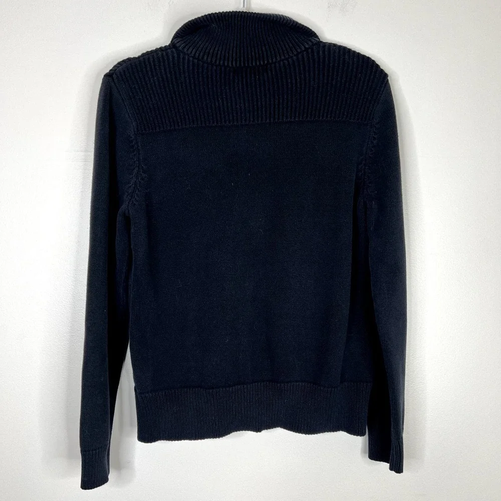 Lauren Ralph Lauren 100% Cotton Popover Button Long Sleeve Knit Sweater Sz L - Picture 8 of 8